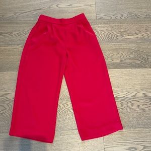 Jcrew Easy Pant - Crepe Red